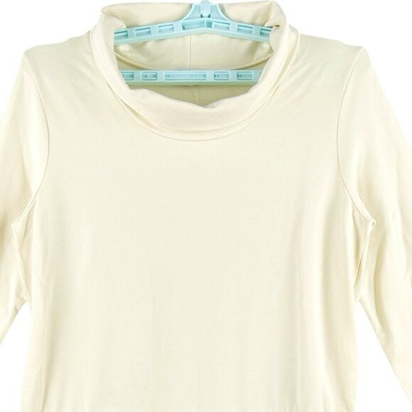 NWT Splendid Women's Cowl Neck Pullover Oat Soft Fleece Dress Sz XL Long Sleeve - Picture 3 of 9